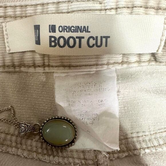 GAP Y2K Low Rise Bootcut Flare Tan Corduroy Pants Womens 30" Waist 2000s Indie - Picture 7 of 7